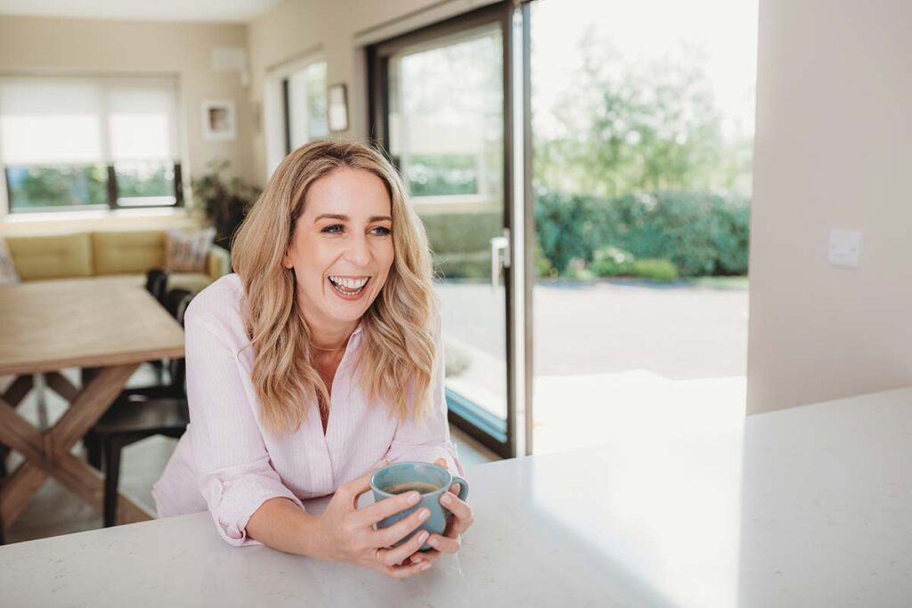 Brand photography session in the Midlands with natural, relaxed client expressions captured by Lorraine Maguire Photography